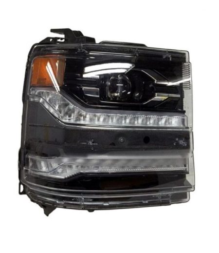 Right Headlamp Assy Composite LED; PTM - CHEVROLET SILVERADO 1500 2016-2018