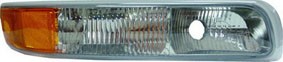 Left Parklamp assy includes signal/marker & running lamps; w/o bulb or socket - CHEVROLET SILVERADO 3500 2001-2002