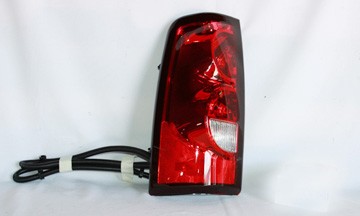 Left Taillamp assy FLEETSIDE; w/Single Rear Wheels - CHEVROLET SILVERADO 3500 2004-2006