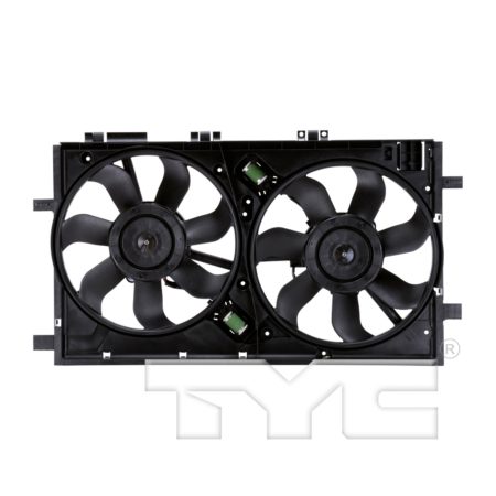Radiator cooling fan assy 2.0L; 1st Design; Motor/Blade/Shroud Dual Fan Assy - BUICK REGAL 2011-2012
