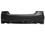 Rear Bumper Cover Ex-L/Sport; Sedan; 6 Cyl; Dual Exh; W/O Park Assist; Primed CAPA - HONDA ACCORD 2016-2017