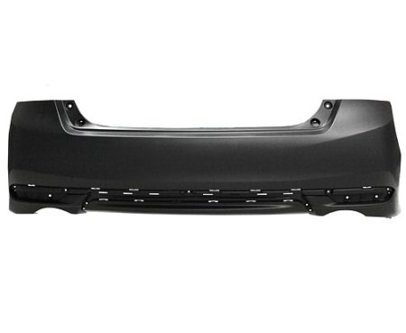 Rear Bumper Cover Ex-L/Sport; Sedan; 6 Cyl; Dual Exh; W/O Park Assist; Primed CAPA - HONDA ACCORD 2016-2017