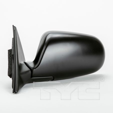Left Mirror outside rear view 4dr sedan/4dr wagon; power remote; black - HONDA ACCORD 1990-1993