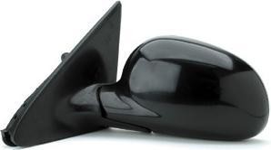 Left Mirror outside rear view 2dr coupe/2dr hatchback; manual foldaway; black - HONDA CIVIC 1992-1995