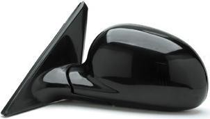 Left Mirror outside rear view 4dr sedan; power remote foldaway; black - HONDA CIVIC 1992-1995