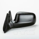Left Mirror outside rear view 4dr sedan/4dr wagon; Japan built; power remote; black - HONDA ACCORD 1994-1997