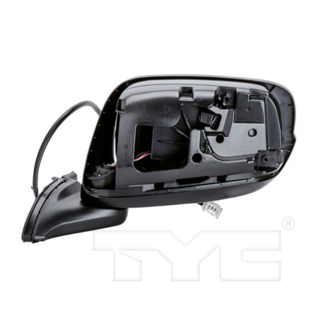 Left Mirror outside rear view Power; Non-Heated; w/Cover; PTM - HONDA FIT 2009-2014