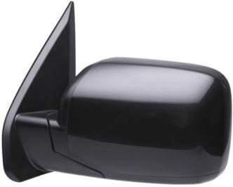 Left Mirror outside rear view Power; Non-Heated; w/o Turn Signal Lamps; Textured Black - HONDA PILOT 2009-2015