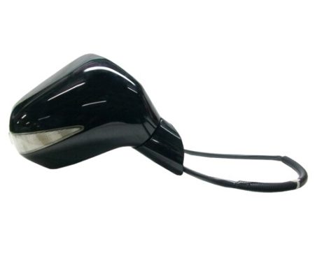 Right Mirror outside rear view Power; Heated; w/Signal Lamp; Crystal Black (Code NH731P); PTM - ACURA CSX 2009-2011