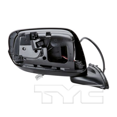 Right Mirror outside rear view Power; Non-Heated; w/Cover; PTM - HONDA FIT 2009-2014
