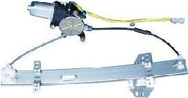 Left Front door glass regulator 4dr sedan; power; w/motor - HONDA ACCORD 1998-2002