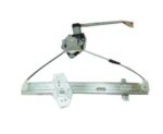 Left Front door glass regulator 4dr sedan; USA/Canada built; power; w/motor - HONDA CIVIC 2001-2005