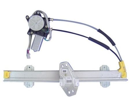 Right Front door glass regulator 4dr sedan; power; w/motor - HONDA ACCORD 1994-1997