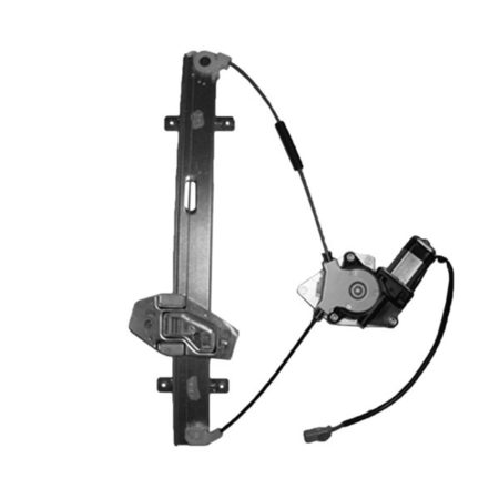 Right Front door glass regulator 4dr sedan; USA/Canada built; power; w/motor - HONDA CIVIC 2001-2005