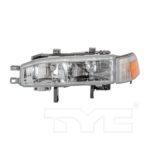 Left Headlamp assy composite includes park/marker lamp - HONDA ACCORD 1990-1991