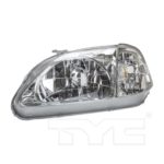 Left Headlamp assy composite includes side marker lamp - HONDA CIVIC 1999-2000