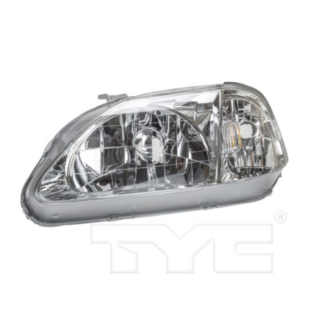 Left Headlamp assy composite includes side marker lamp - HONDA CIVIC 1999-2000