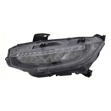 Left Headlamp Assy Composite Sedan; Led