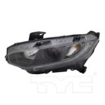 Left Headlamp assy composite Sedan/Coupe; Halogen - HONDA CIVIC 2019-2021
