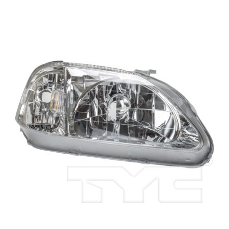 Right Headlamp assy composite includes side marker lamp - HONDA CIVIC 1999-2000
