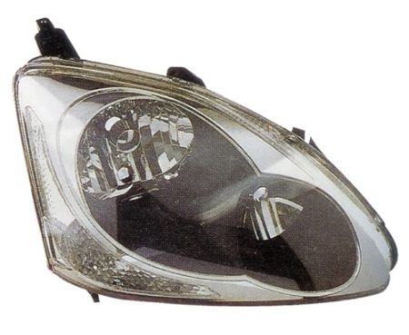Right Headlamp assy composite 2dr hatchback; w/o bulbs or sockets - HONDA CIVIC 2004-2005