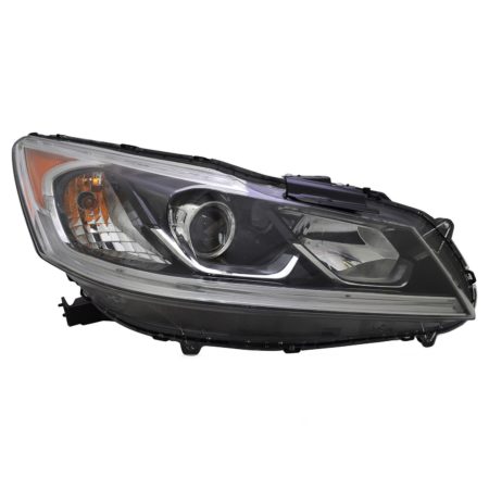 Right Headlamp Assy Composite Ex/Ex-L/Se/Sport/Sport Special Edition; Sedan; Halogen; W/Drl - HONDA ACCORD 2016-2017