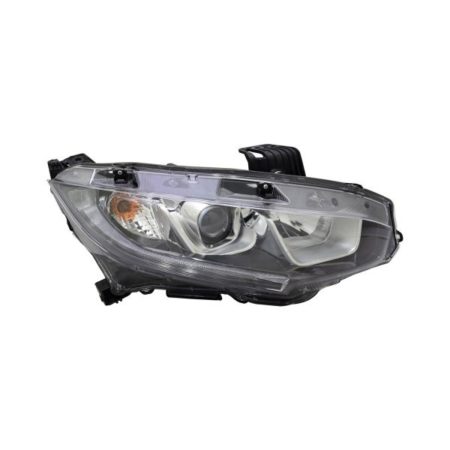 Right Headlamp assy composite LX|EX|EX-L|SPORT; H/B; Halogen - HONDA CIVIC 2017-2018