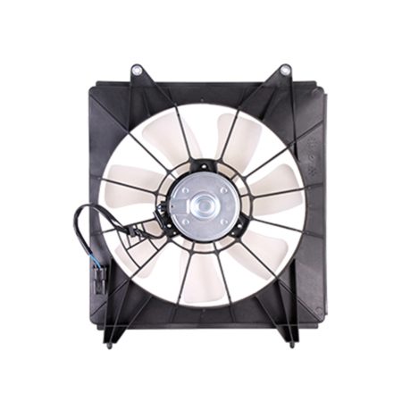 Condenser fan 2.4L; Coupe; Denso Brand; Motor/Blade/Shroud Assy - HONDA ACCORD 2008-2012
