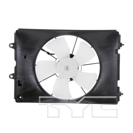 Radiator cooling fan assy left side; blade/motor/shroud - HONDA RIDGELINE 2006-2008