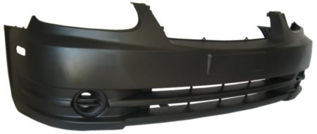 Front bumper cover w/o fog lamps; prime - HYUNDAI ACCENT 2003-2006