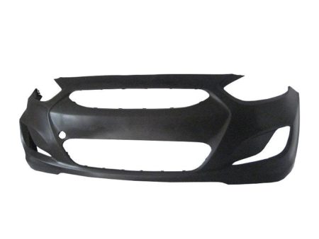 Front Bumper Cover All; Primed - HYUNDAI ACCENT 2012-2013