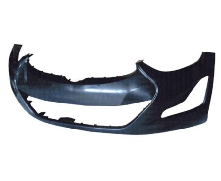 Front Bumper Cover Sedan; Korea Built; Primed - HYUNDAI ELANTRA 2014-2016