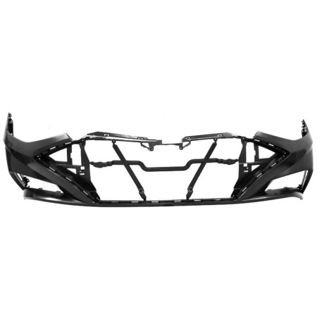 Front Bumper Cover Luxury/Sel/Sel Plus/Sport; W/O Park Assist; W/O S/View Monitor; Primed - HYUNDAI SONATA 2020-2022