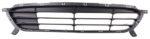 Front bumper grille Sedan; From 10-15-13 - HYUNDAI ACCENT 2014-2017