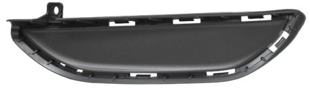Left Front bumper insert Fog Lamp Opening Cover; Lower; Matte Black - HYUNDAI TUCSON 2019-2021