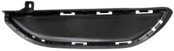 Left Front bumper insert Fog Lamp Opening Cover; Lower; Gloss Black - HYUNDAI TUCSON 2019-2021