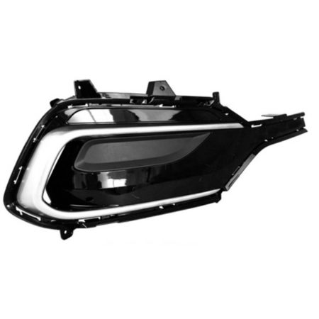 Right Front bumper insert 2.4L; Fog Lamp Bezel; w/Fog Lamps - HYUNDAI SANTA FE SPORT 2017-2017