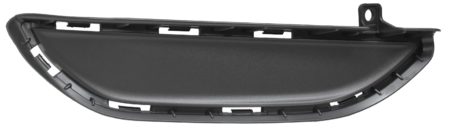 Right Front bumper insert Fog Lamp Opening Cover; Lower; Matte Black - HYUNDAI TUCSON 2019-2021
