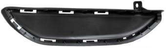 Right Front bumper insert Fog Lamp Opening Cover; Lower; Gloss Black - HYUNDAI TUCSON 2019-2021