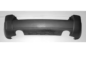 Rear bumper cover 2.7L; w/Garnish; prime - HYUNDAI TUCSON 2005-2009