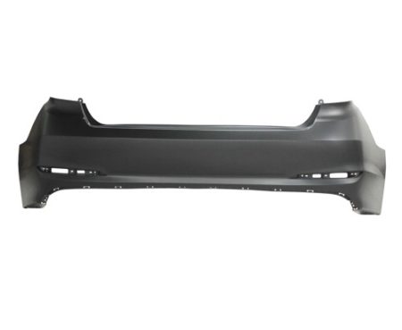 Rear Bumper Cover W/O Rear Object Sensors; Primed - HYUNDAI SONATA 2015-2017