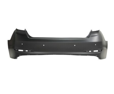 Rear Bumper Cover W/Rear Object Sensors; Primed - HYUNDAI SONATA 2015-2017