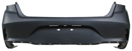 Rear Bumper Cover W/O Rear Object Sensors; Primed - HYUNDAI SONATA 2018-2019