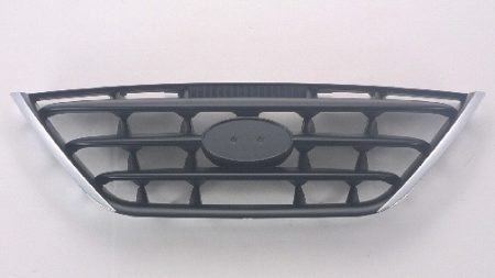 Grille assy GLS; w/o Fog Lamps; Black/Chrome - HYUNDAI ELANTRA 2004-2006