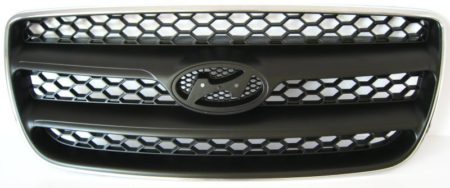 Grille assy GL|GLS|SE; Chrome Outer Ring - HYUNDAI SANTA FE 2007-2009