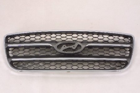 Grille assy LIMITED; Chrome Outer Ring; Chrome Baffles - HYUNDAI SANTA FE 2007-2009