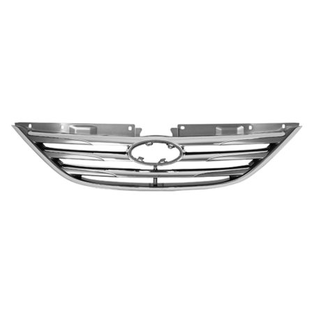 Grille assy Type 1; Chrome - HYUNDAI SONATA 2014-2014