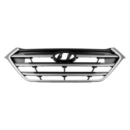 Grille assy w/o Pedestrian Recognition; Black/Chrome - HYUNDAI TUCSON 2016-2017