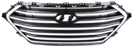 Grille assy 1.4L TURBO|2.0L; Sedan; Korea Built; Silver - HYUNDAI ELANTRA 2017-2018