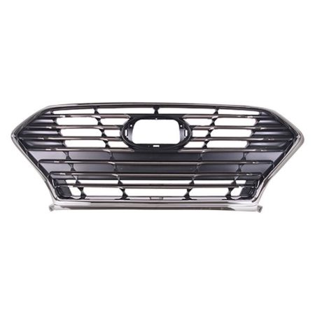 Grille assy ECO|GL|GLS|GLS TECH|LIMITED|SE|SEL; w/Intelligent Cruise Control; Std Type - HYUNDAI SONATA 2018-2019